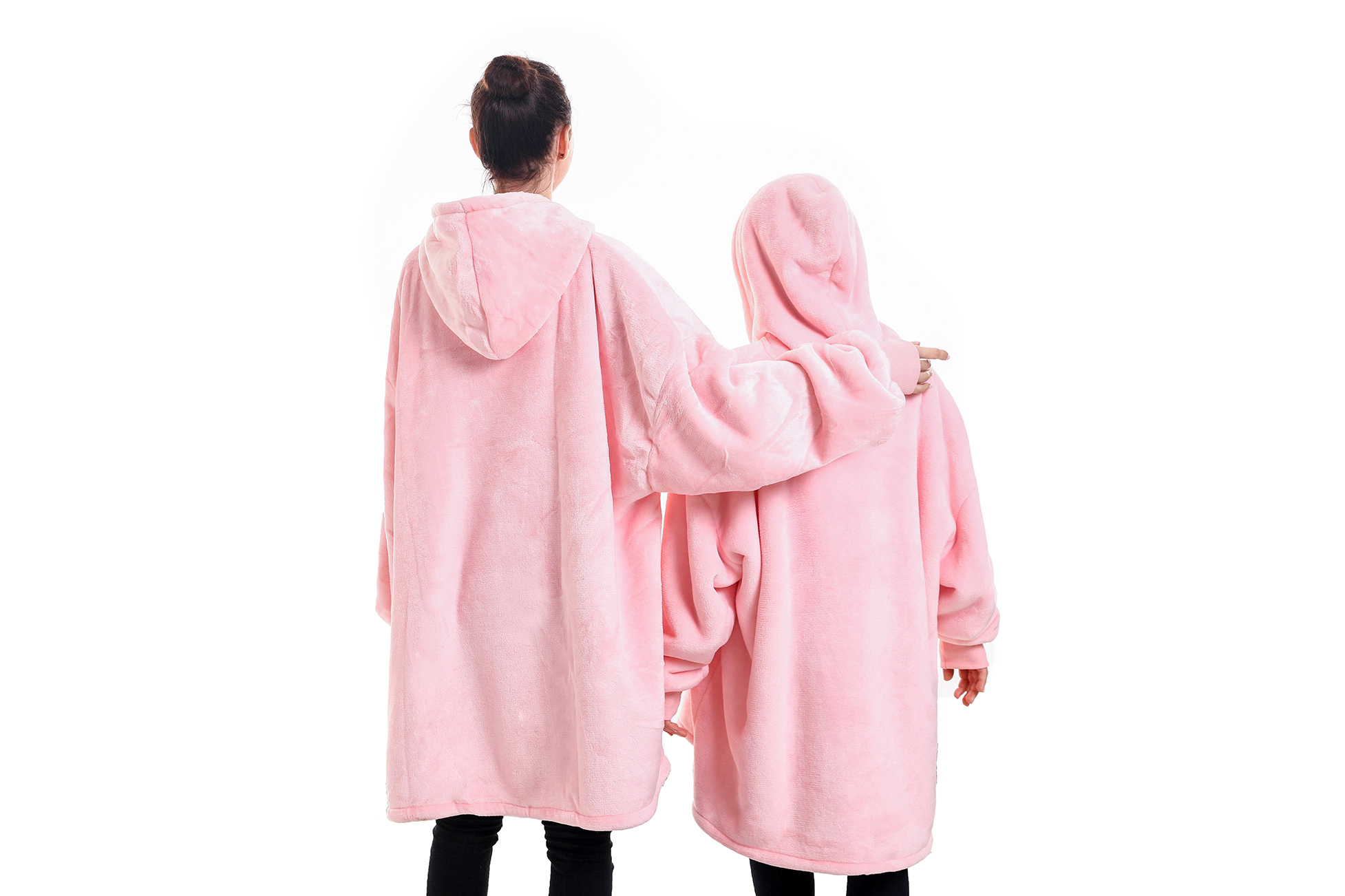 Wholesale Custom Blanket Sweatshirt Oversized Hoodie Blanket Flannel