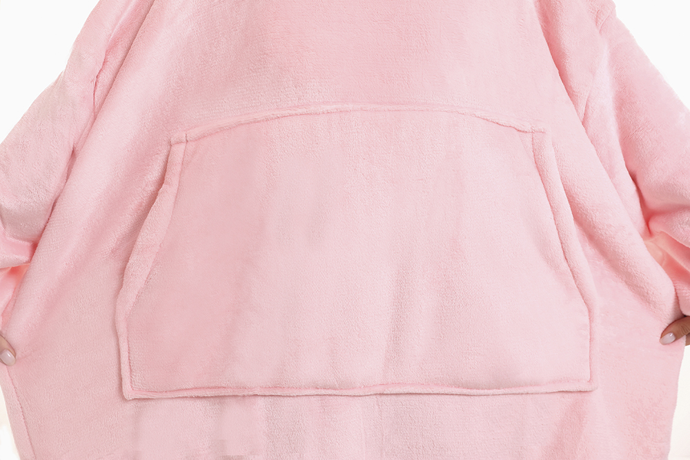 Wholesale Custom Blanket Sweatshirt Oversized Hoodie Blanket Flannel